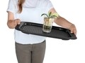 Tava servire, Wenko, XL, 45.5 x 33 x 2.3 cm, polipropilena/plastic, negru