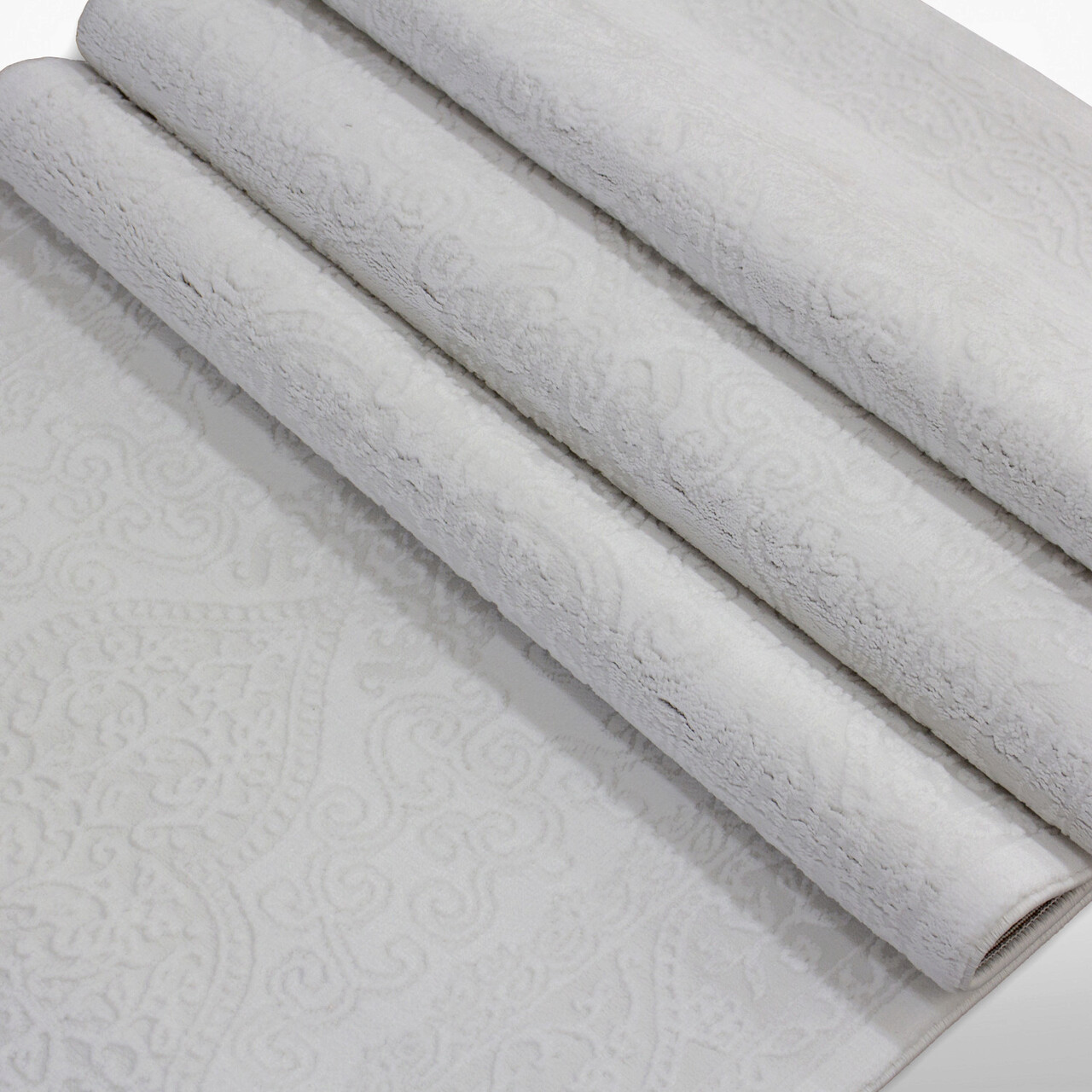 Covor, 4320A , 80x150 cm, Polipropilena, Alb - 1 | YEO