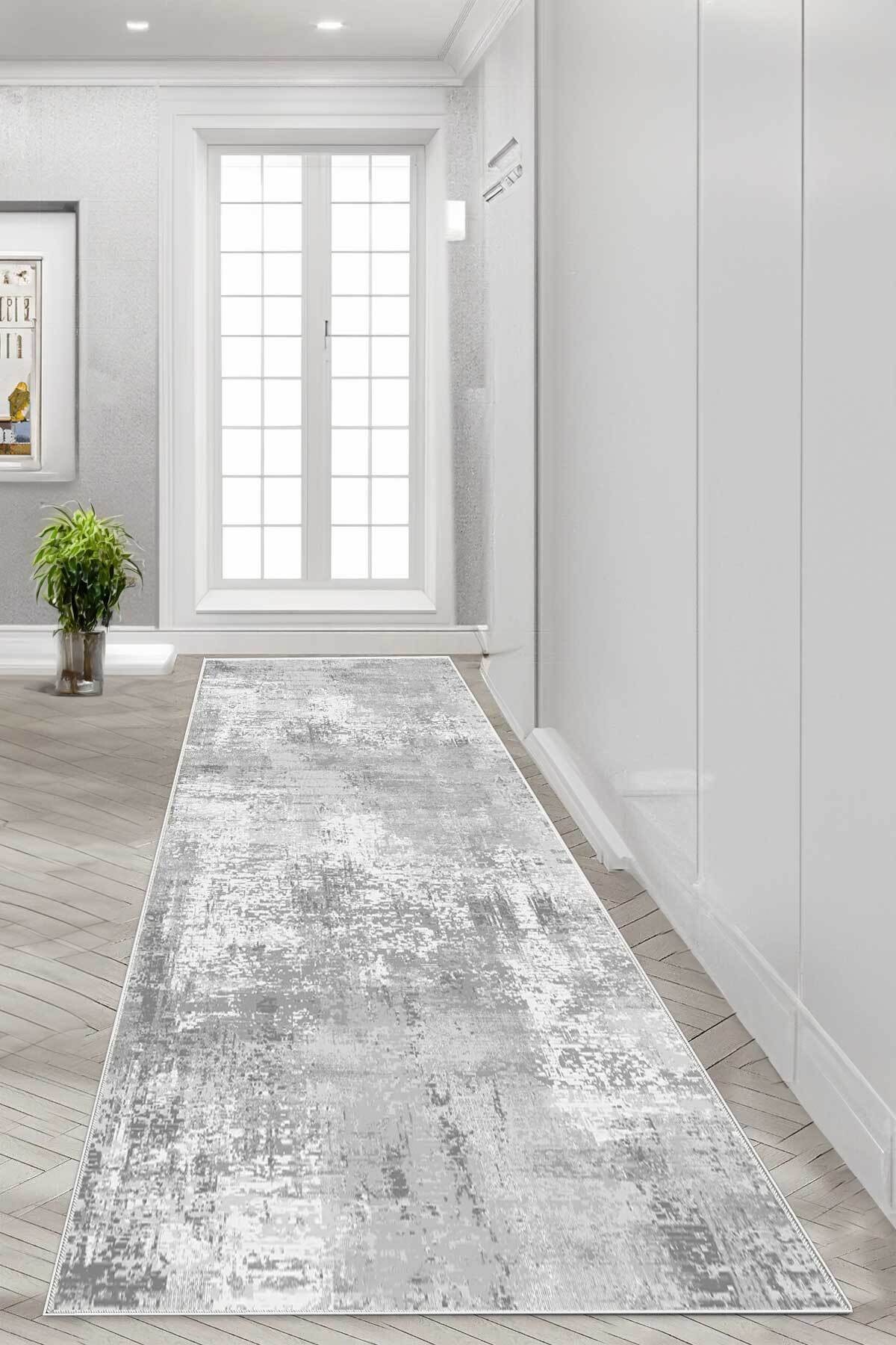 Covor, DC-7215-YOLLUK-3, 60x150 cm, Poliester, Gri