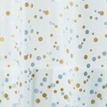Perdea de dus Confetti, iDesign, 183x183 cm, PEVA, argintiu/auriu