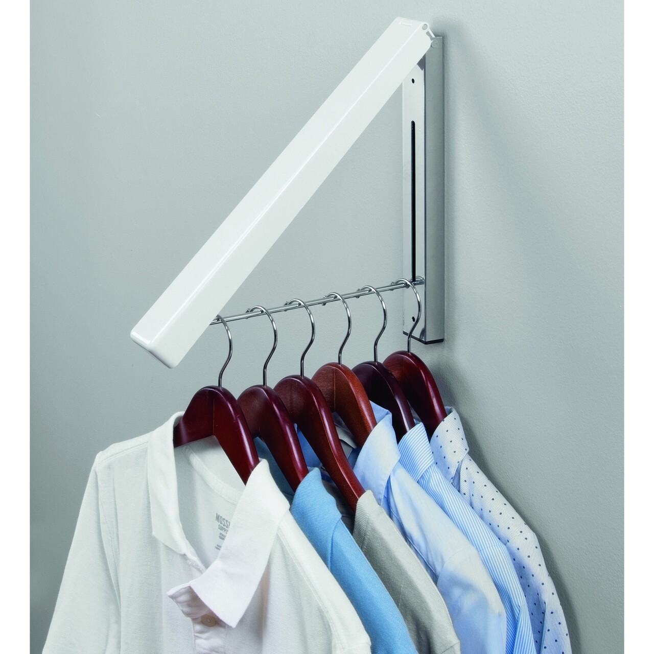 Uscator de haine pentru perete Brezio, iDesign, 4.5x30x40 cm, otel mezoni.ro