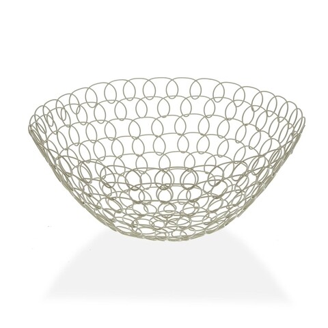 Cos pentru fructe melton, versa, 28 x 28 x 12 cm, metal, alb