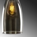 Candelabru, Opviq, Smoked - 040, E27, 60 W, metal/sticla