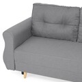 Coltar extensibil cu lada si sezlong interschimbabil, Lecce, L.230 l.76/140 H.90, stofa, gri deschis