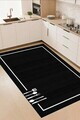Covor, Mutfak-000087-009, 100x200 cm, Poliester, Negru
