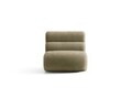 Modul canapea 1 loc fara cotiere, Neo, Micadoni Home, 85x100x83 cm, tesatura Chenille, verde oliv deschis