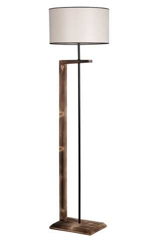 Lampadar, Luin, 8277-4, E27, 60 W, metal/lemn/textil Luin