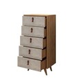 Dulap, Mod Design, Spanze, 50x103x40 cm, Stejar / Alb