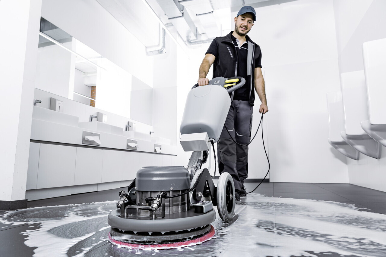Masina monodisc BDS 43/ Orbital C Spray, Karcher, gri — imaginea 2