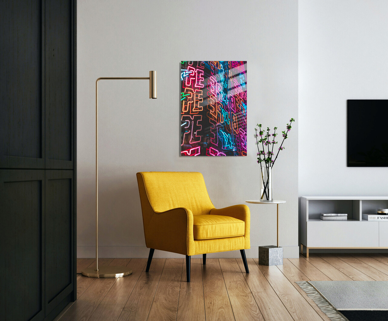Tablou decorativ, 1398, Sticla temperata, Dimensiune: 45 x 65 cm, Multicolor - 1 | YEO