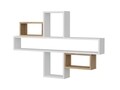 Raft pentru perete Zero, Tera Home, 120x14.5x80.7 cm, alb/maro
