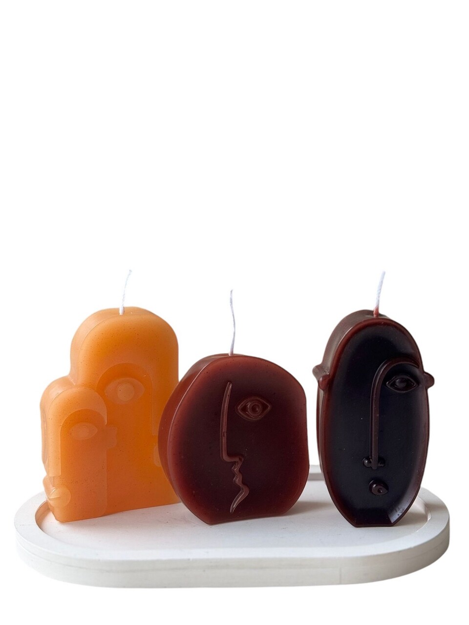 Set de lumanari, Glamour Candle 38ST, Beton, Multicolor