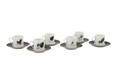 Set cesti de cafea, Beros, 973BRS1601, Portelan, 5 x 5 x 7 cm, 80 ml, 6 piese, Multicolor