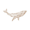 Decoratiune de perete, Whale 1, Metal, Dimensiune: 56 x 31 cm, Cupru