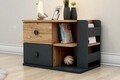Noptiera, Arnetti, Valerin, 44.6x65x40.3 cm, PAL , Pin Atlantic / Antracit