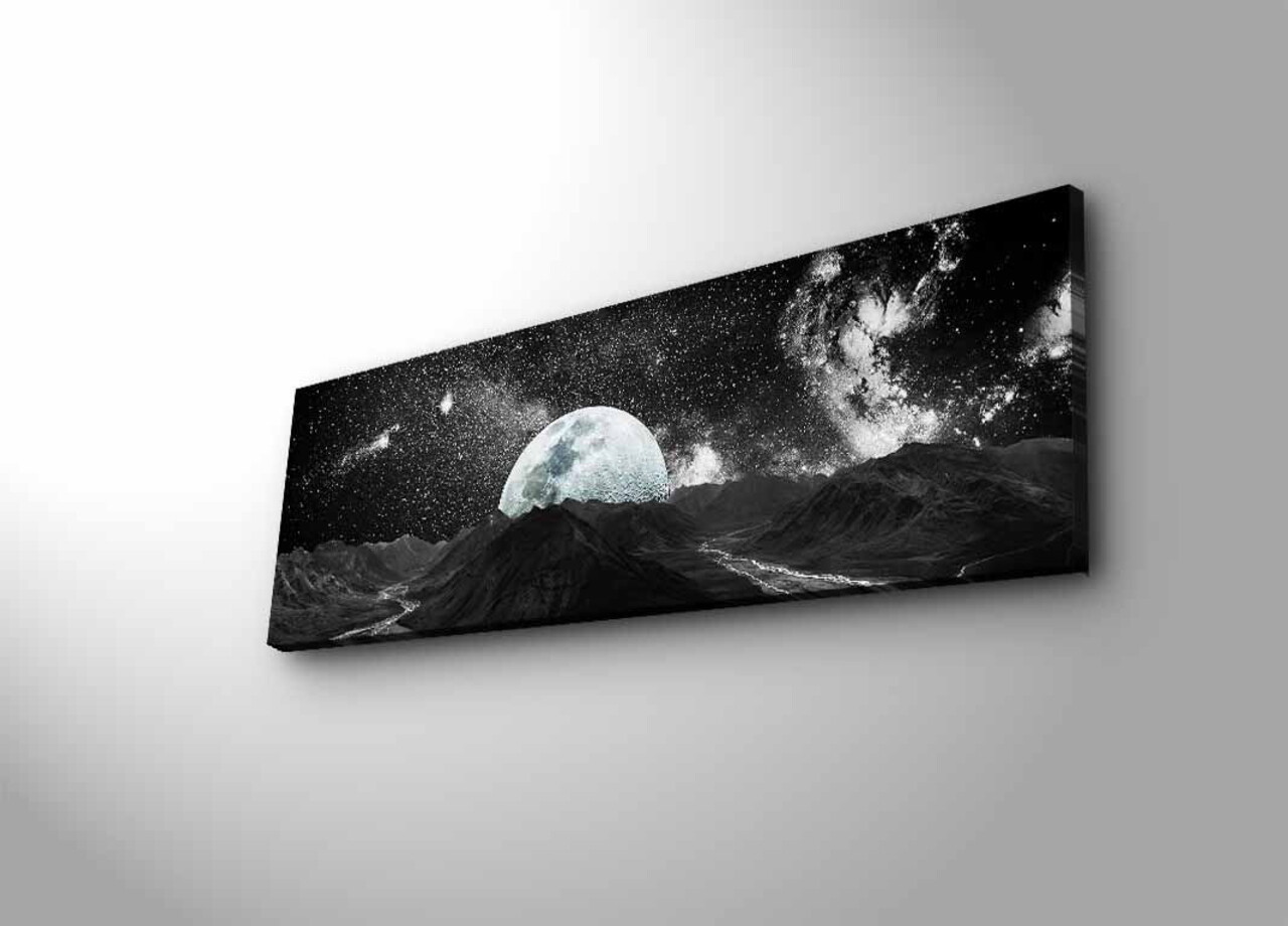 Tablou decorativ cu lumina LED, 3090NASA-009, 30 x 90 cm, Multicolor - view 4