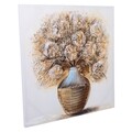 Tablou Copper Vase, Creaciones Meng, canvas pictat manual, 80x80 cm