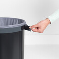 Rezerva sac pentru cos de rufe, Brabantia, Grey, 30-35 L, 80x46.7x3.8 cm, textile, gri