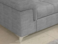 Coltar extensibil stanga 4 locuri ELTAP, LT-03MAN, Eridano, 275x202x88 cm, lemn/poliester, gri deschis