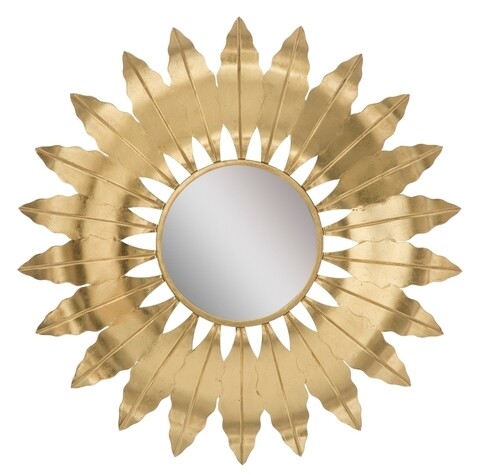 Oglinda decorativa, Leaf Glam, Mauro Ferretti, 98 cm, auriu Decoratiuni