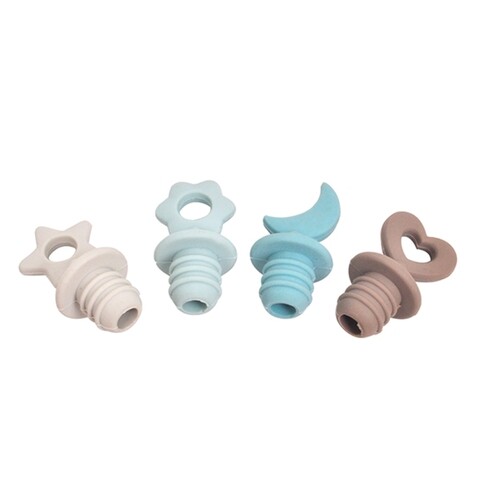Set 4 dopuri pentru sticla, Luigi Ferrero Norsk FR-1850, silicon