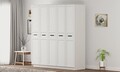 Dulap pentru haine, Rabi, Rb-168-01-005, 175x210x52 cm, Alb mat
