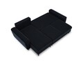 Coltar extensibil reversibil 4 locuri, Moghan, Micadoni Home, BL, 241x145x88 cm, catifea, albastru inchis