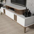 Comoda TV, Hommy Craft, Eylul, 168x39x51 cm, PAL, Alb