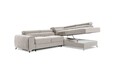 Coltar extensibil dreapta 4 locuri, ELTAP, Lau-40, Laurence, 278x205x92 cm, lemn/poliester, bej deschis