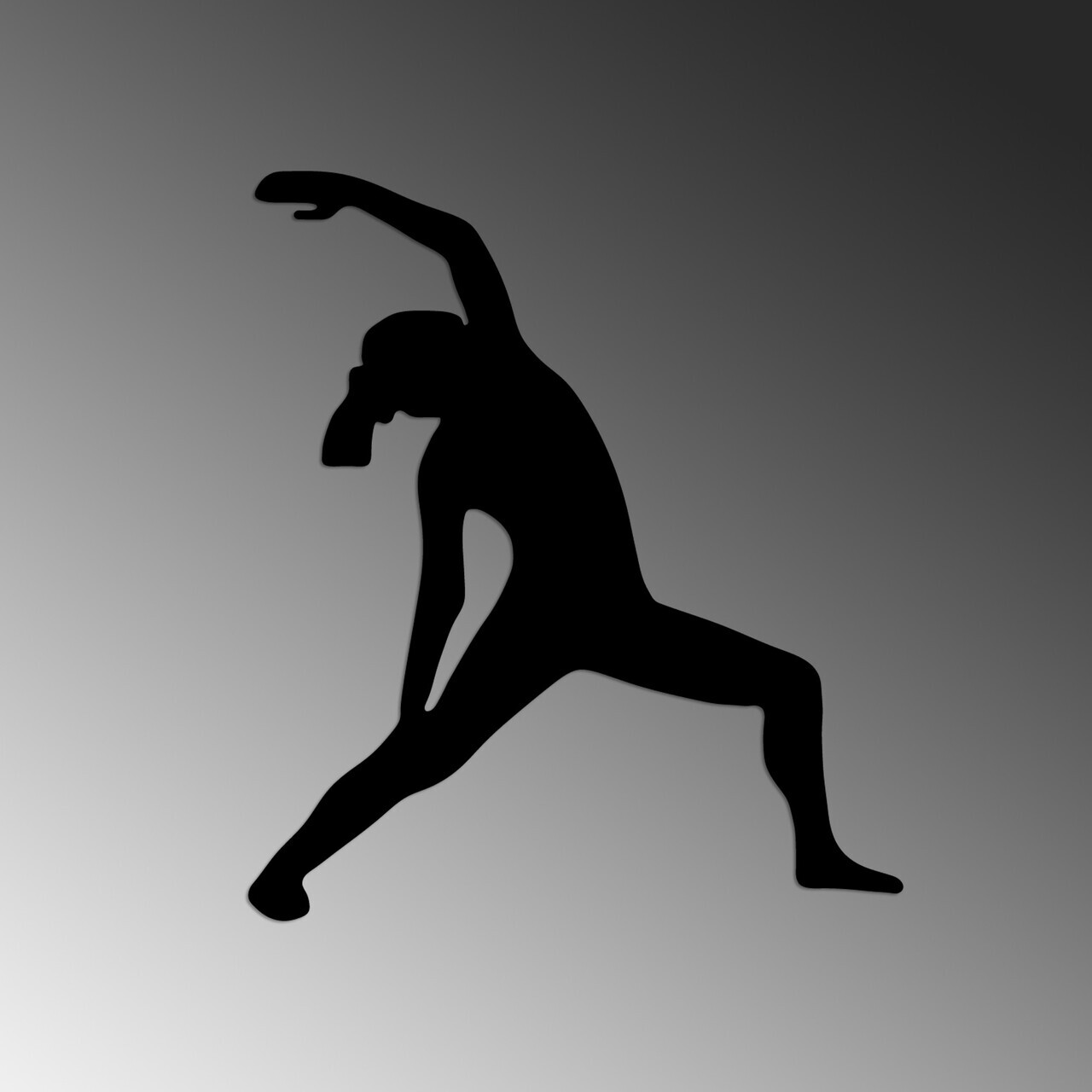 Decoratiune de perete, Yoga 5, Dimensiuni: 48 x 55 cm, Negru — imaginea 5