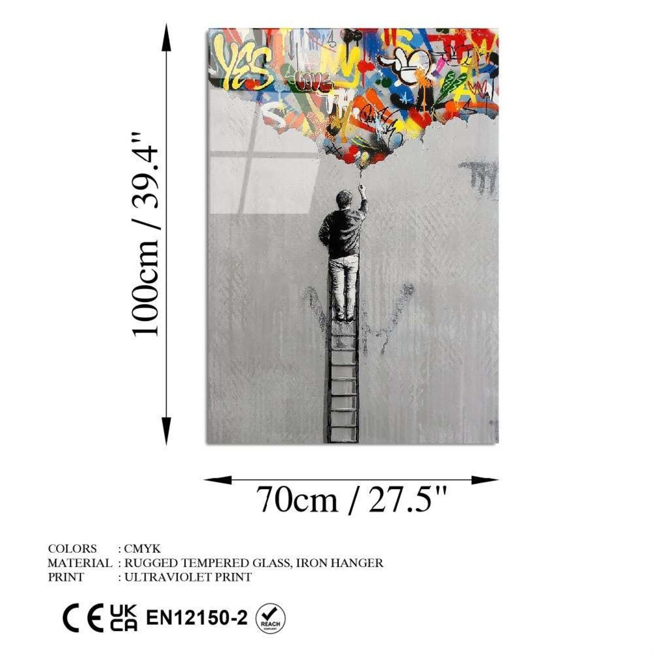 Tablou decorativ, UV-730 70 x 100, 70 x 100 cm, Multicolor - view 7