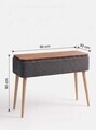 Bufet, Hanah Home, Sole, 90x90x30 cm, Antracit