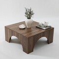 Masuta de cafea, Neostill, Collesium, 80x37x80 cm, PAL, Maro