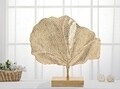Decoratiune Leaf, Mauro Ferretti, 55x10x56 cm, fier, auriu