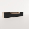 Comoda TV ADRK, Noemi, 200x41x40 cm, PAL melaminat/MDF, negru/artisan