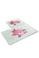 Set 2 covorase de baie Monet, Chilai, 50x60 cm/60x100 cm, menta