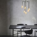 Candelabru Opviq Denge, 6 x E27, 40W, negru