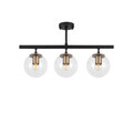 Lustra, Fulgor, 942FLG1111, Metal, Negru/Maro antic