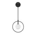 Aplica de perete, Fulgor, 942FLG2105, Metal, Alb/Negru