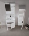 Set Dulap de Baie cu Chiuvetă și Oglindă (2 Piese), Hanah Home, Purus 65, Alb