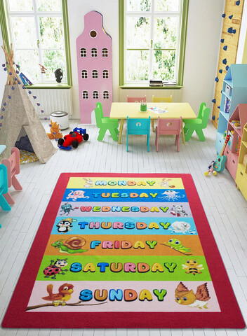 Covor, the week, 133x190 cm, poliamida, multicolor