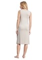 Camasa de noapte Luisa Moretti, LMS-1120, 100% bambus, mink, marimea 34/36 - S