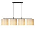 Lustra, Valiz - 4706, Opviq, 110 x 25 x 120 cm, 4 x E27, 40W, negru/crem
