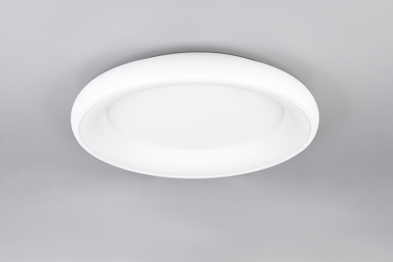 Plafoniera Cardona, TRIO, 62x10 cm, 38W, 1x SMD LED, metal, alb mat