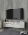 Comoda TV, Olivia, Retrolp1, Alb/Auriu