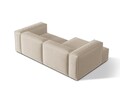 Coltar modular stanga 3 locuri, Nuria-215, Micadoni Home, 252x147x72 cm, tesatura structurata chenille, bej