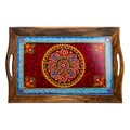 Tava pliabila pentru servire Creaciones Meng, 53x34x23 cm, lemn de mango