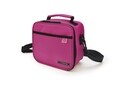 Set geanta termoizolanta pentru pranz si 2 caserole 0.6 L + 0.8 L Classic, Iris Barcelona, 21x11.5x20 cm, poliester, roz