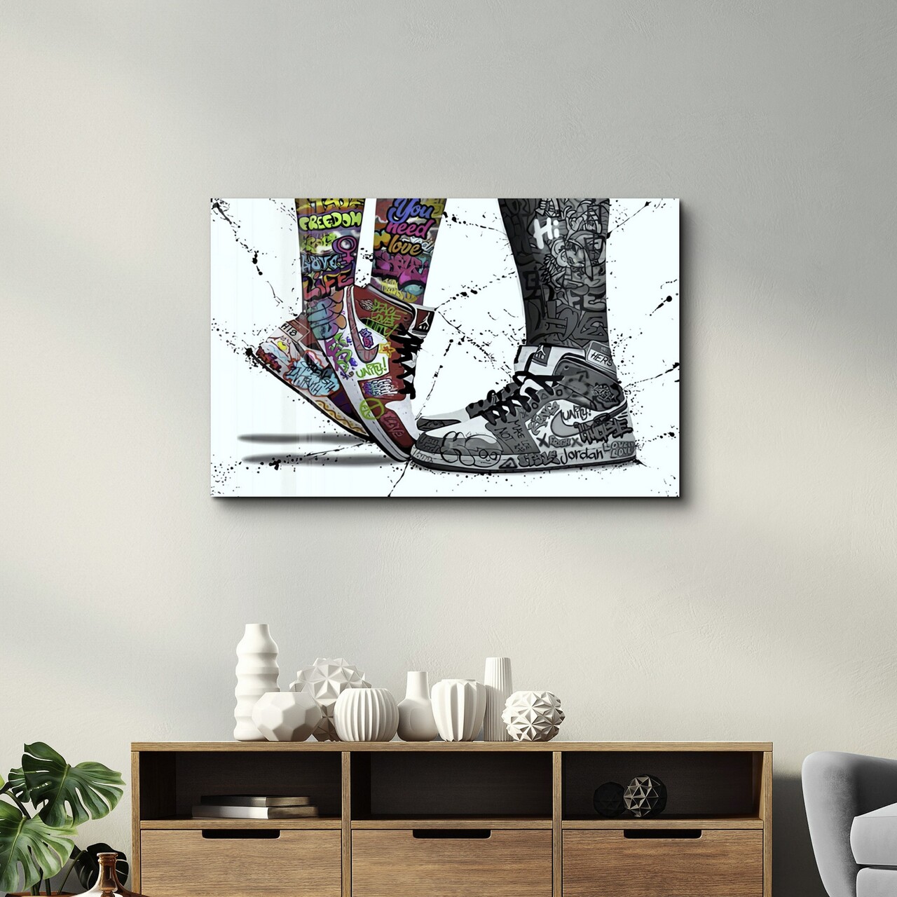 Tablou decorativ, OGLS-8080, Dimensiuni: 46 x 72 cm, Multicolor - view 2