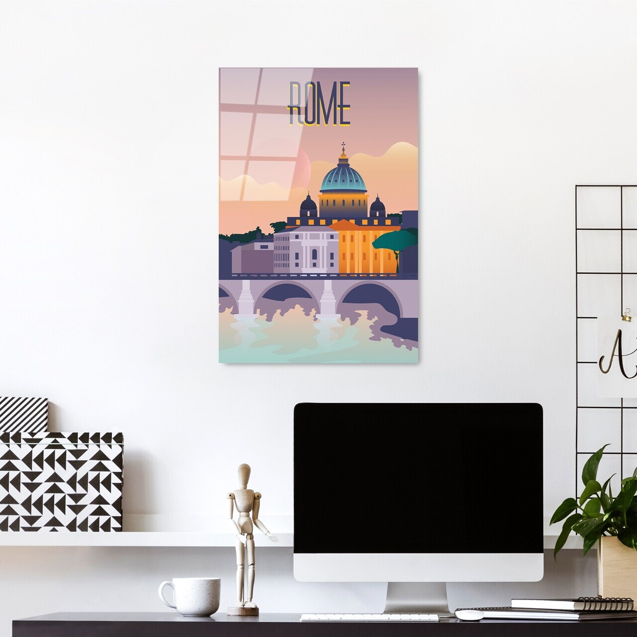 Tablou decorativ, UV-1026, 30 x 45 cm, Multicolor — imaginea 2
